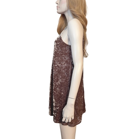 DESIGN LAB Lord & Taylor Dress Cocktail Party Stretch Crushed Velvet Sleeveless - Picture 5 of 16